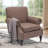 22.4" Seat Depth Accent Chair, Armchair With Upholstered and Roll Arms,Faux Leather-533573243