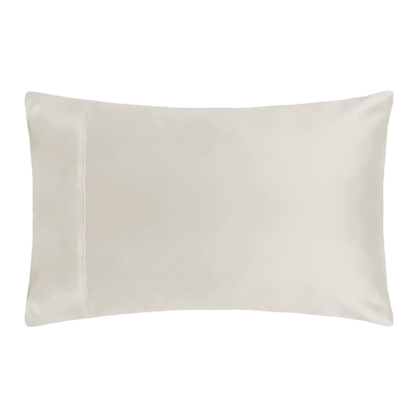 600 TC 100% Cotton Range Sateen Housewife Pillow Case, Ivory