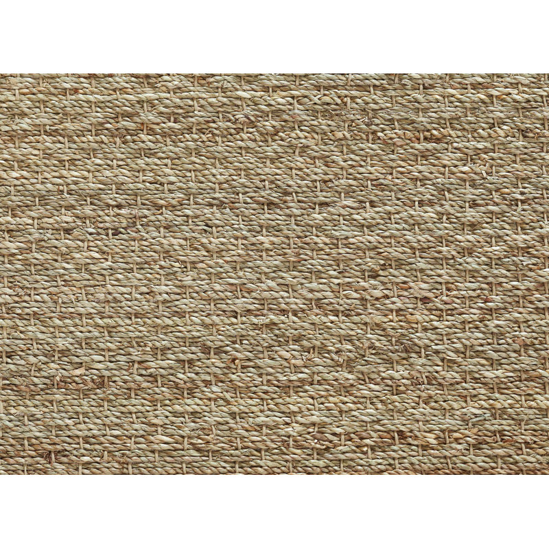 Tapis beige / sauge en coton Wininger, Rectangle 2 pi x 3 pi
