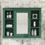 Armoire à pharmacie murale, armoire de rangement de salle de bain avec porte miroir et 6 tablettes ouvertes réglables-1086069578