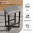 Set of 4 Backless Bar Stools - 62.5cm PU Leather Counter Chairs with Metal Frame & Footrest, Modern Minimalist Stools for Kitchen Island & Dining, Gray-2045834963-2045834962