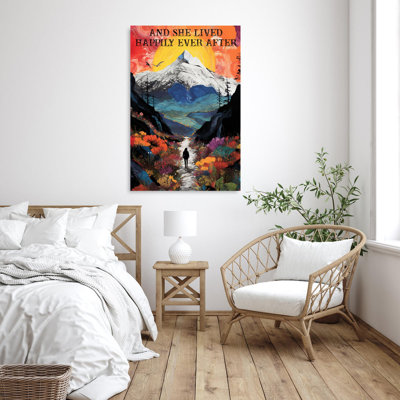 Randonnée et elle vécut heureuse 1 - Impression sur toile