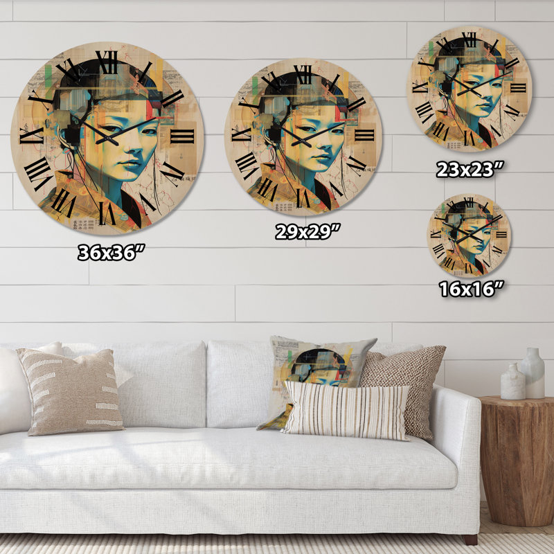 Horloge murale Kreelynn, Très grand