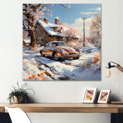" Vintage Car Charm In Winter "
