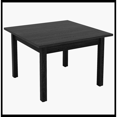 Table de salle à manger carrée 39,4 "avec pieds en bois massif pour 4