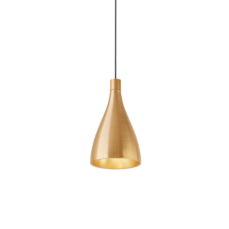 Swell String Single Pendant, Brass