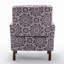 Fauteuil en mélange de polyester à motifs