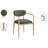 Riccio Performance Fabric Upholstered Dining Arm Chair-992955098-992955089