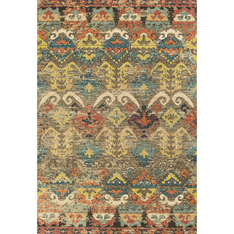 Tapis taupe Dinja, Rectangle 5 pi 3 po x 7 pi 7 po