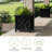  Lattice Planter Box 2-Pack, Black-367224043