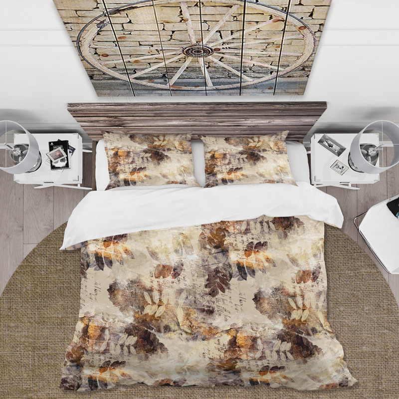 Swirling Feather Dance IX - Ensemble de housse de couette moderne - Microfibre de polyester