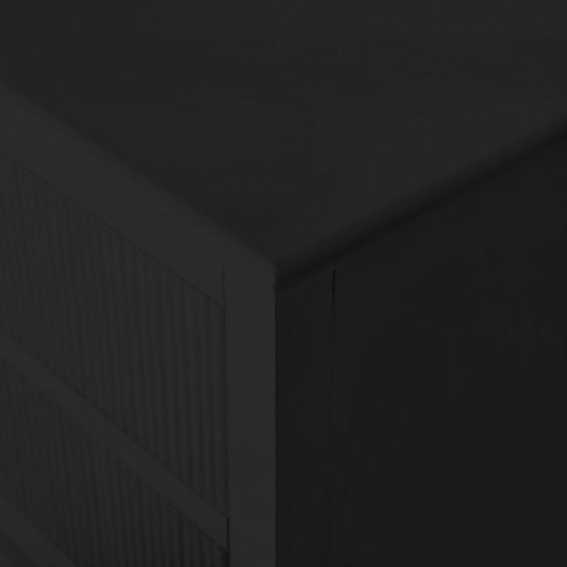 Kim 2 - Drawer Solid Wood Nightstand, Antique Black