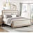 Chenille Upholstered Bed