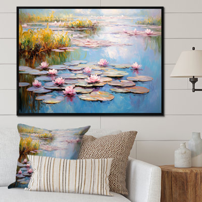 «Monets Water Lily Pond Reflections 3 - Lake», art mural
