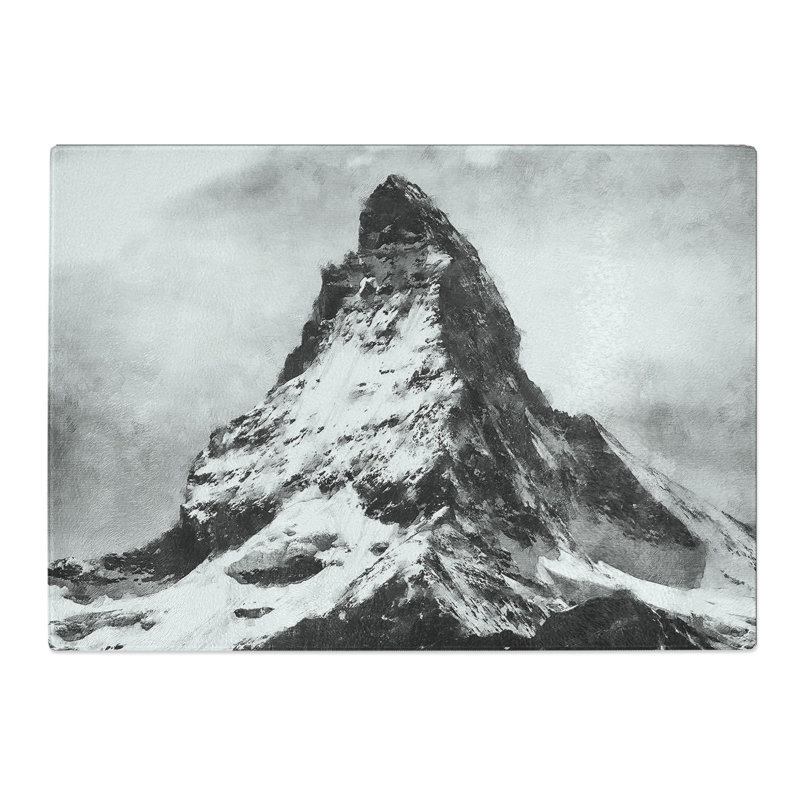 Matterhorn Mountain Vol.1 Painting Chopping Board, 0.4cm H x 28.5cm W x 39cm L