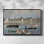 «The Basin at Argenteuil», 1874 - Claude Monet, toile tendue avec châssis-132875074-132875073