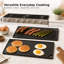 Poêle à griller/plaque de cuisson réversible en fonte de 24 cm x 42 cm pour ustensiles de cuisine