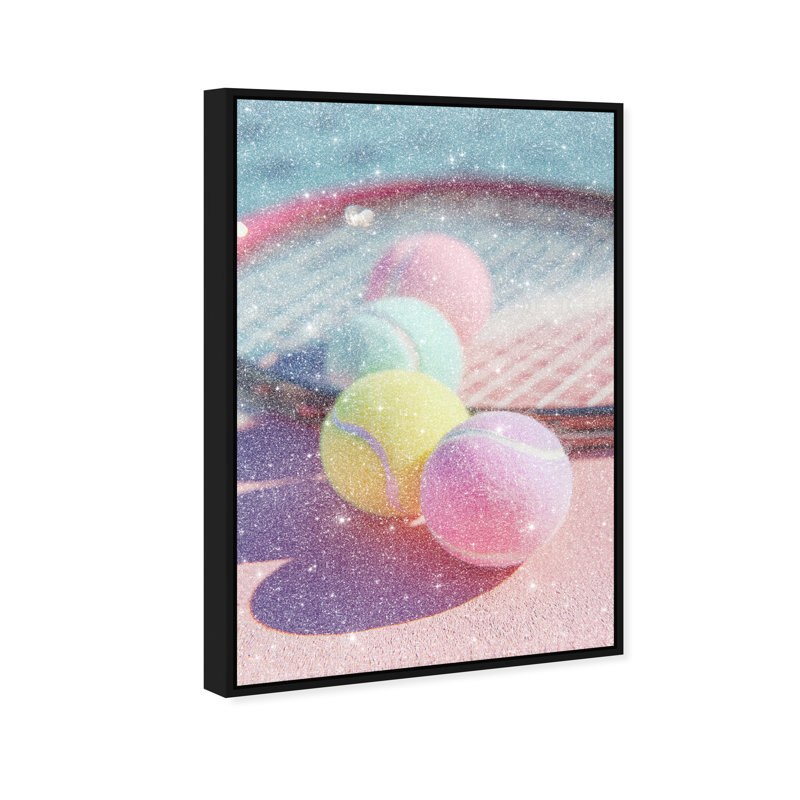 Candy Court Print by Oliver Gal, 16"H x 11"W, Black Floater Frame