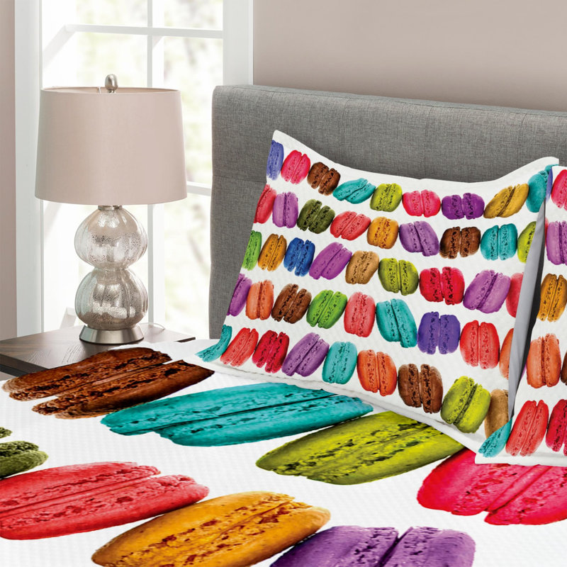 Modern & Contemporary Polyester Coverlet, Queen Coverlet + 2 Shams