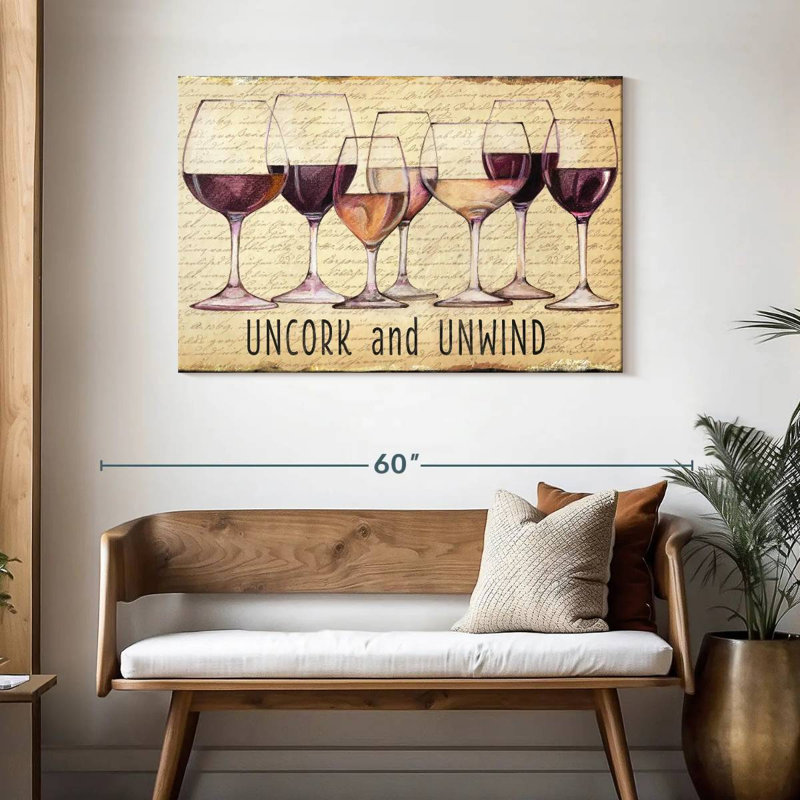 Tergel Wine Line I, 30" H x 45" W