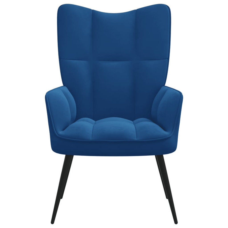 Fauteuil Horald, Polyester bleu