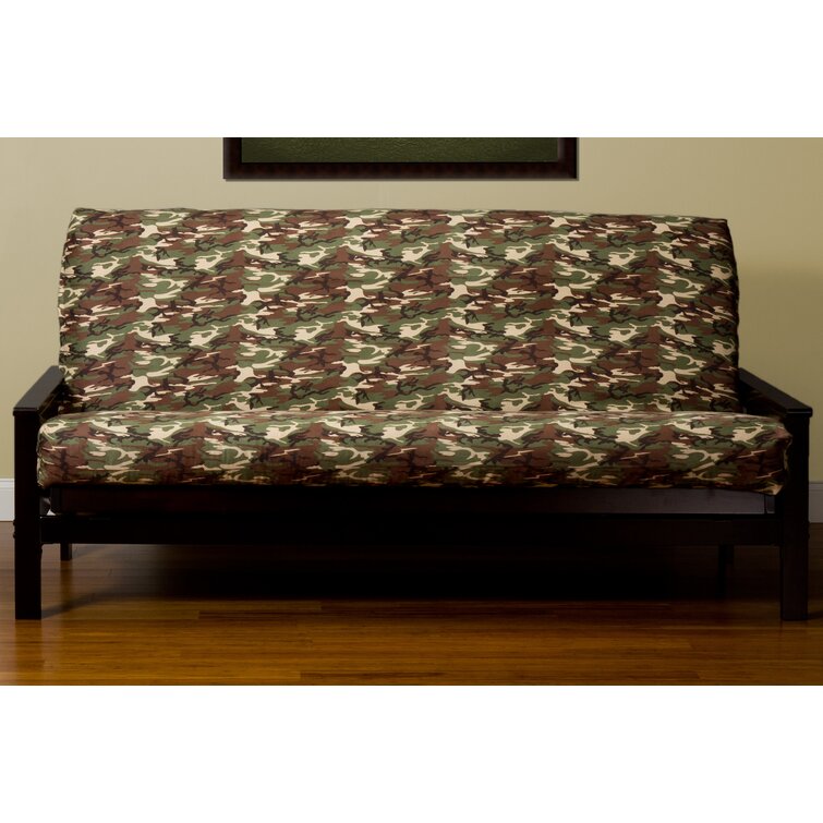 Latitude Run® Box Cushion Futon Slipcover & Reviews