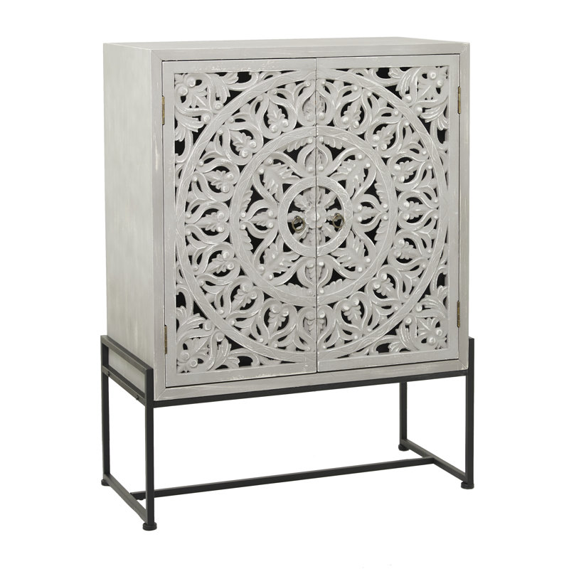 Springhill Accent Cabinet, Gray/Black