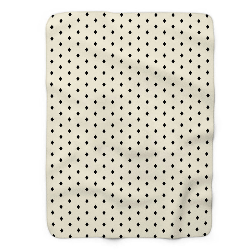 Black Spots - Couverture sherpa de qualité supérieure 0103, L 60 po x L 80 po