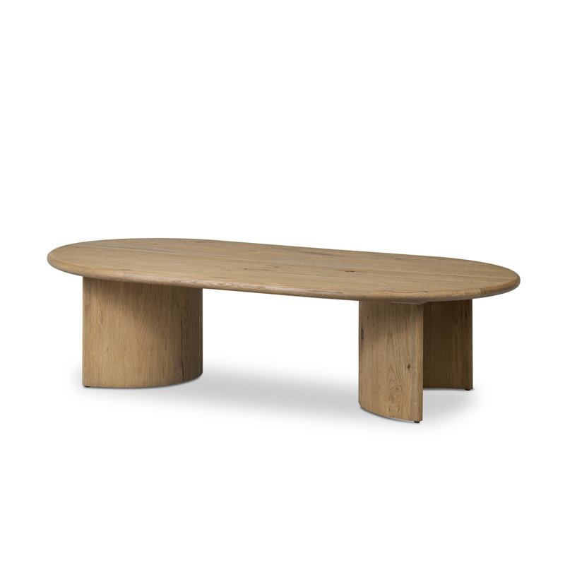 Table basse Haiden, H 17 po x L 35 po x l 65 po, Chêne usé