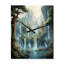 Asian Art Natures Rhythm I - Asian Art Very Large Wall Clocks-99630600