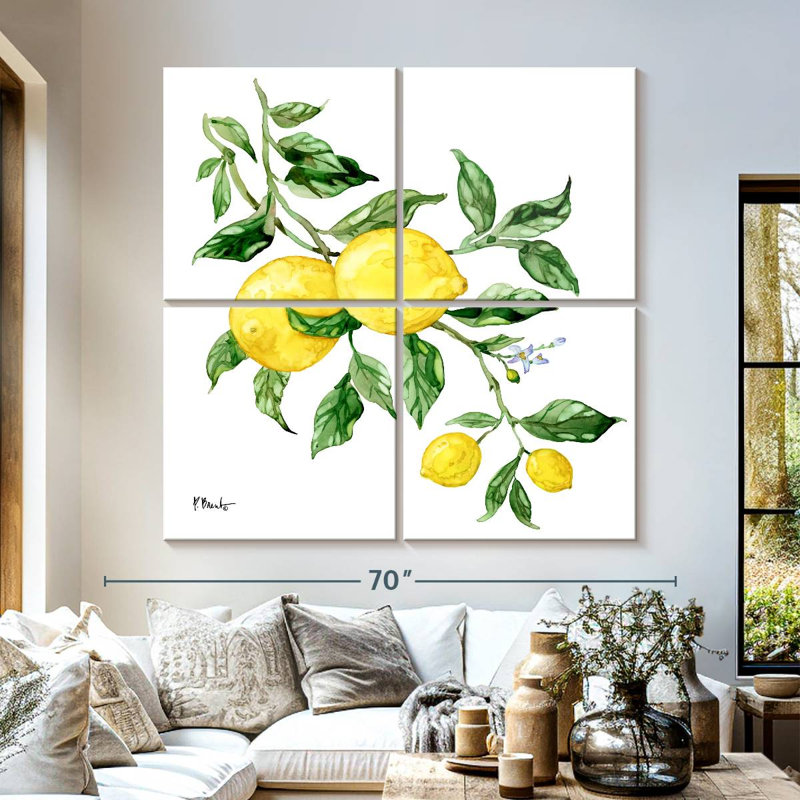 Yarlin citrons siciliens I, H 57 po x l 57 po