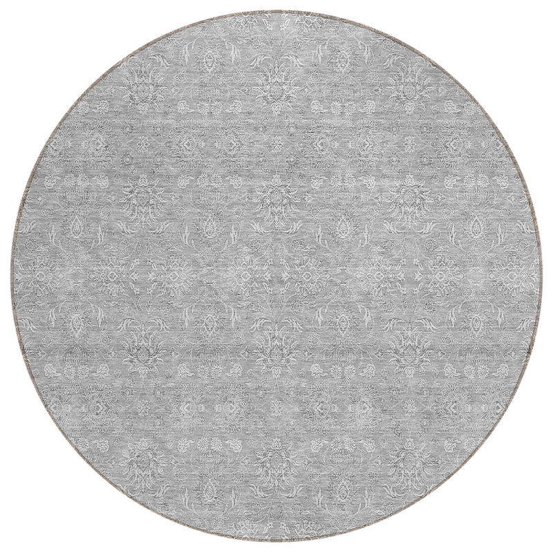 Tapis intérieur / extérieur Alta avec envers antidérapant, Rond 8 pi