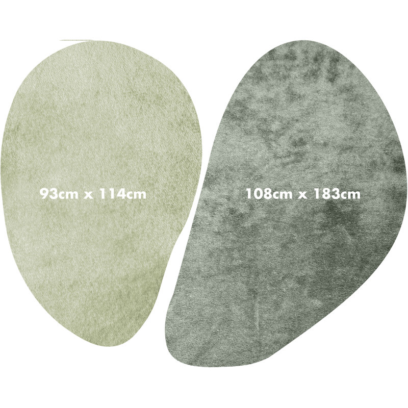 Royanna Vinyl Machine Printed Area Rug, Rectangle 5'8.5" x 7'1"