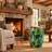 Green Tropical Leaf Ceramic Garden Stool