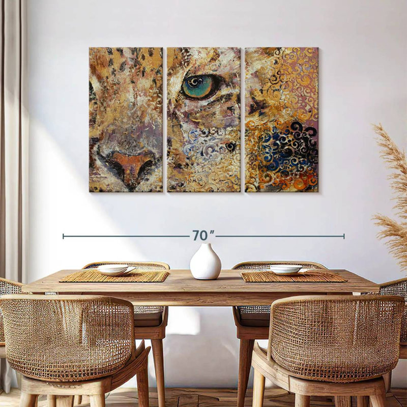 Leopard Dynasty, 36" H x 57" W