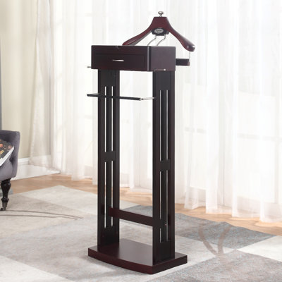 Solid Wood Freestanding Valet Stand