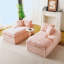 Canapé paresseux multifonctionnel en velours rose-1501968548