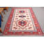 Tapis boho rétro rouge turc: tapis décoratif antique de style Anatolien pour le salon
