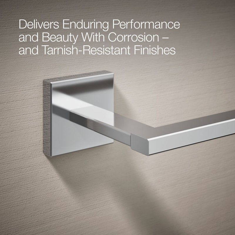 Square Toilet Tissue Holder, Polished Chrome