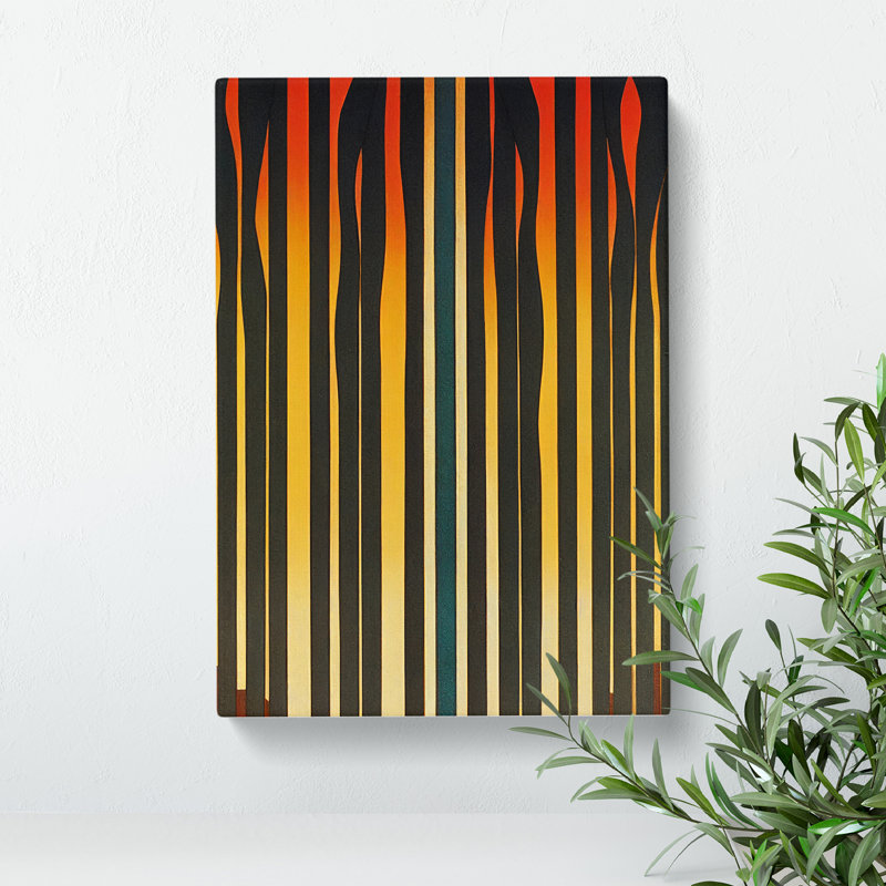 Forest Modern Art No.2 Abstract - Wrapped Canvas Print, 50cm H x 35cm W x 3cm D