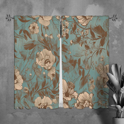 Paire de rideaux obscurcissant en polyester Latrail