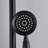 Wall Mounted Dual Shower With 8" Rainfall And Handheld, Matte Black Elegance