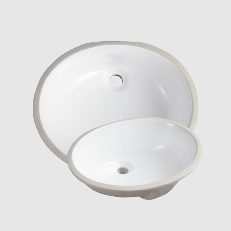 NOBLE 1714W Oval Undermount Bathroom Sink