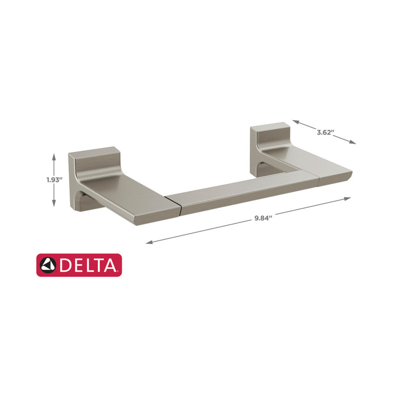 Barre à serviettes murale pivotante 8 po, Acier inoxydable