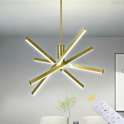 Celene 4-light 24"w Led Pendant Light With Remote Control