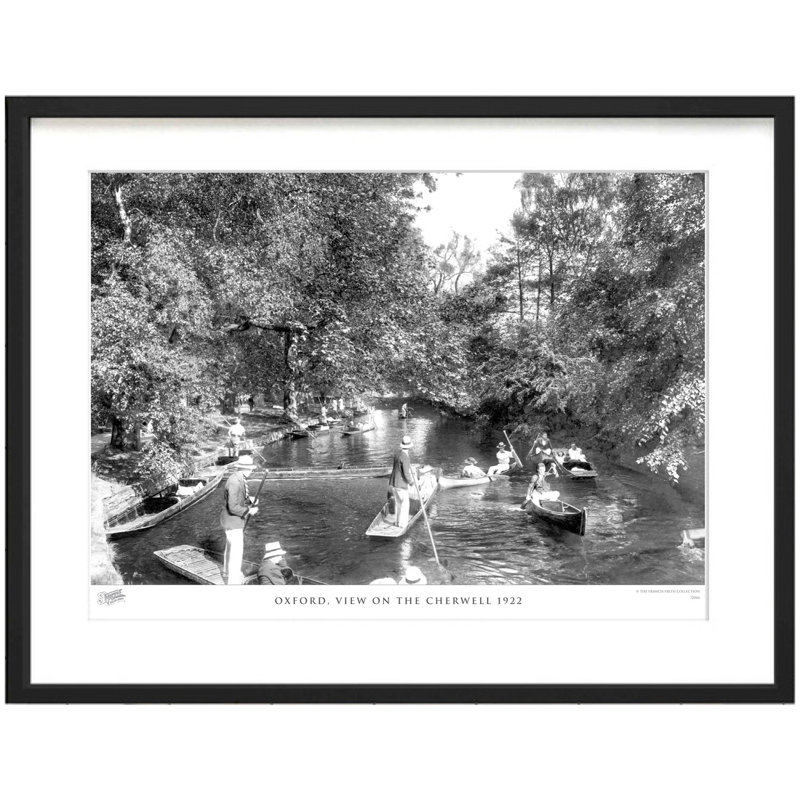 Oxford, View On The Cherwell 1922 by Francis Frith - Single Picture Frame Print, 45cm H x 60cm W x 2.3cm D
