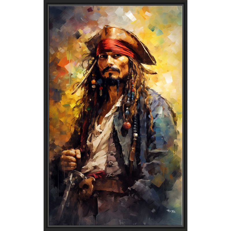 Johnny Depp comme capitaine Jack Sparrow - impression, L 21,5 po x H 33,5 po