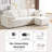 105" Cloud Modular Sectional Couch, Chenille Boneless Couches with Deep Seat, No Assembly Required.-1610680642-1610680645