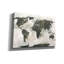 «World Map Gold Speckle» par Chris Paschke, estampe numérique sur toile-2030031890