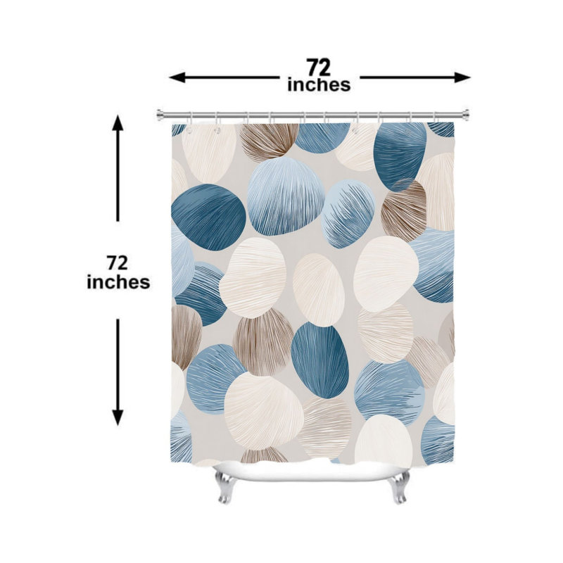 Rideau de douche Abstract Pebble Art